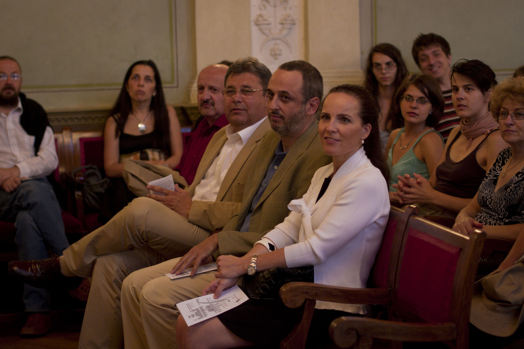 First Secretary of the Embassy of Spain in Bucharest Virginia Gonzalez Martinez at Sighisoara Academy in 2011 (photo: Ioan Gavrilovici)